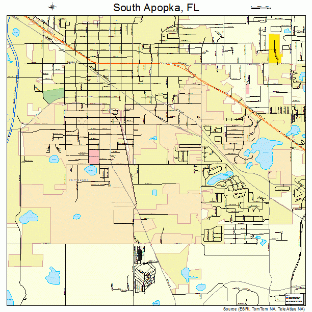 South Apopka, FL street map