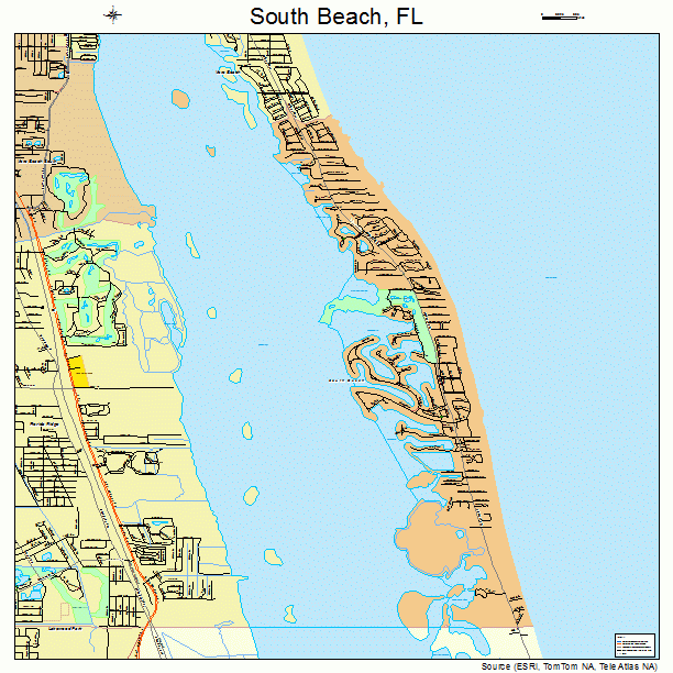 South Beach, FL street map