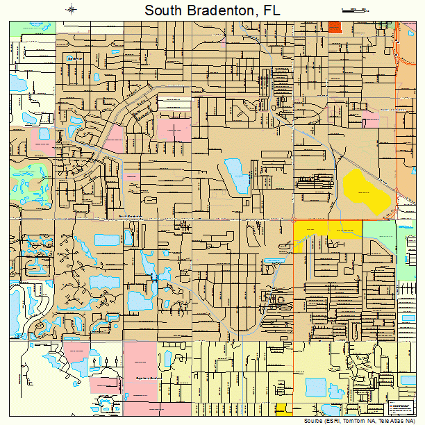 South Bradenton, FL street map