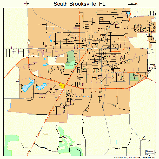 South Brooksville, FL street map