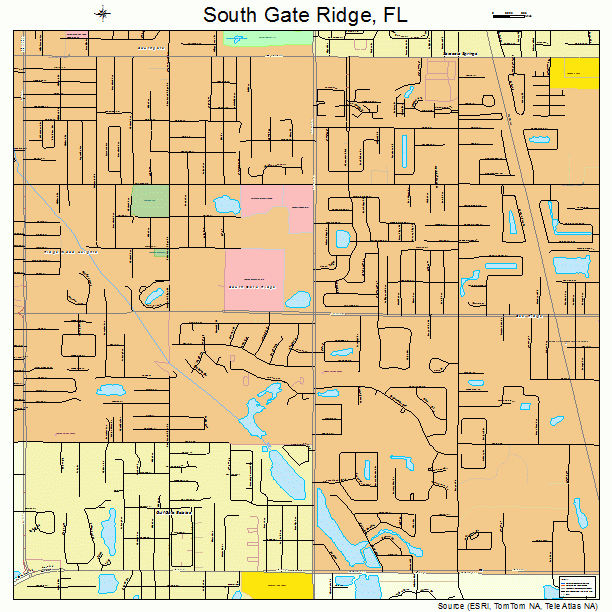 South Gate Ridge, FL street map