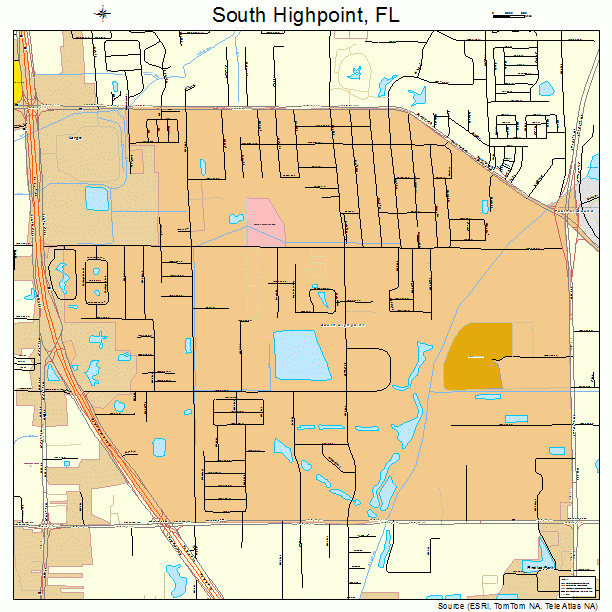 South Highpoint, FL street map