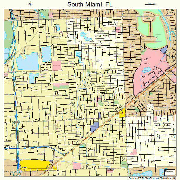 South Miami, FL street map