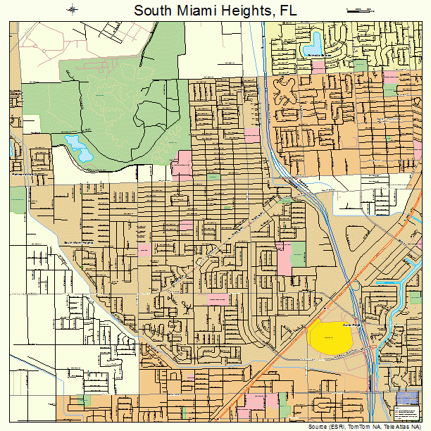 South Miami Heights, FL street map