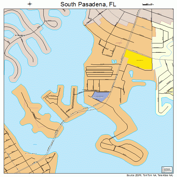 South Pasadena, FL street map