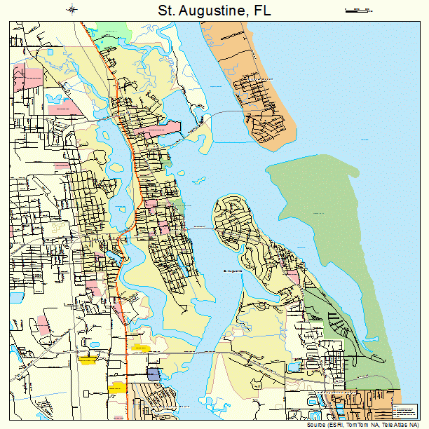 St. Augustine, FL street map