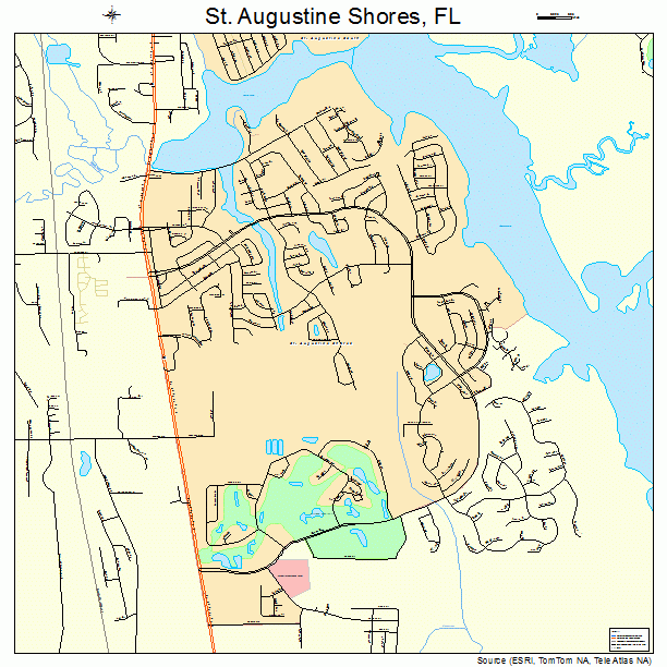 St. Augustine Shores, FL street map