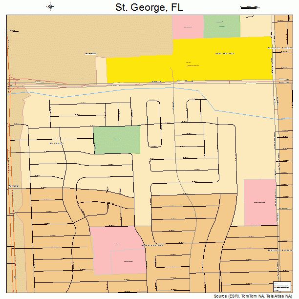 St. George, FL street map