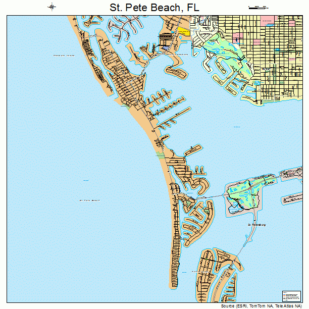 St. Pete Beach, FL street map