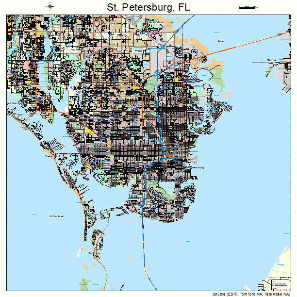 St. Petersburg, FL street map