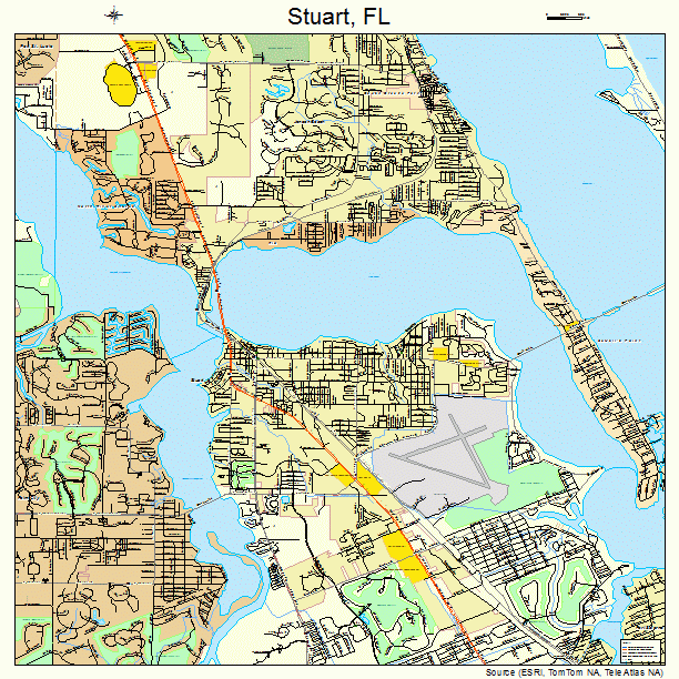 Stuart, FL street map