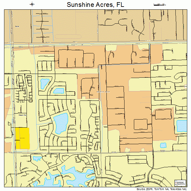 Sunshine Acres, FL street map