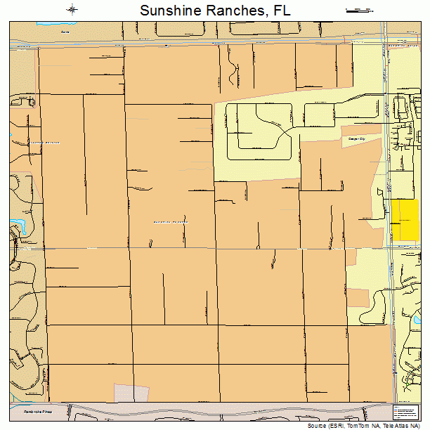 Sunshine Ranches, FL street map