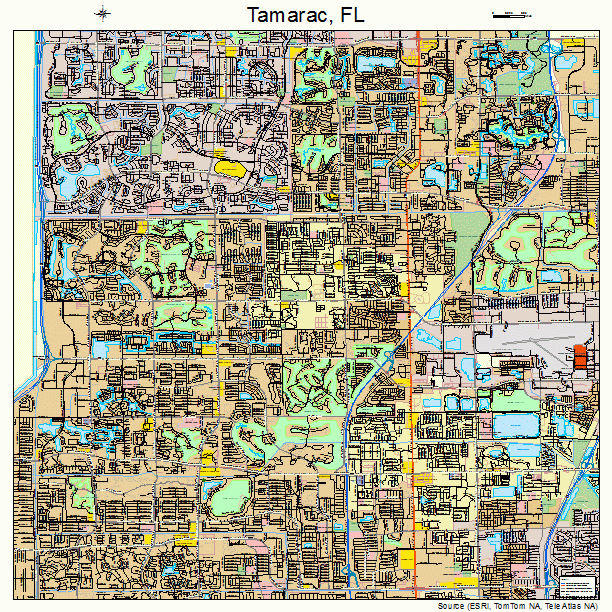 Tamarac, FL street map