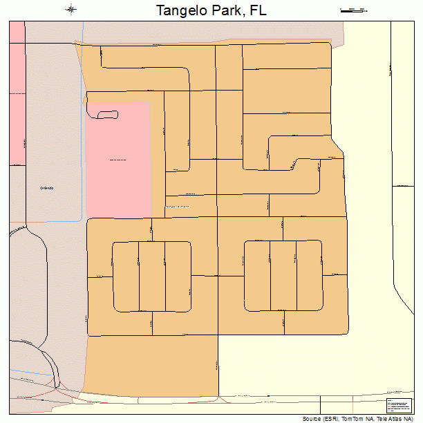 Tangelo Park, FL street map