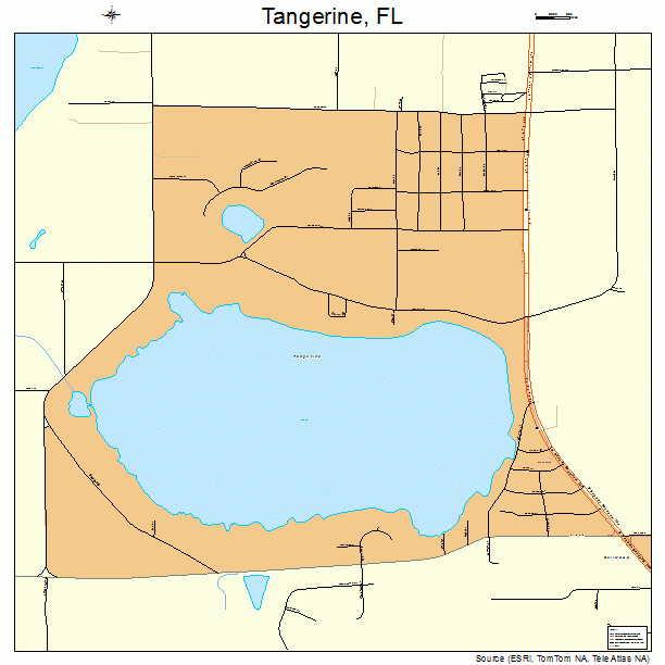 Tangerine, FL street map