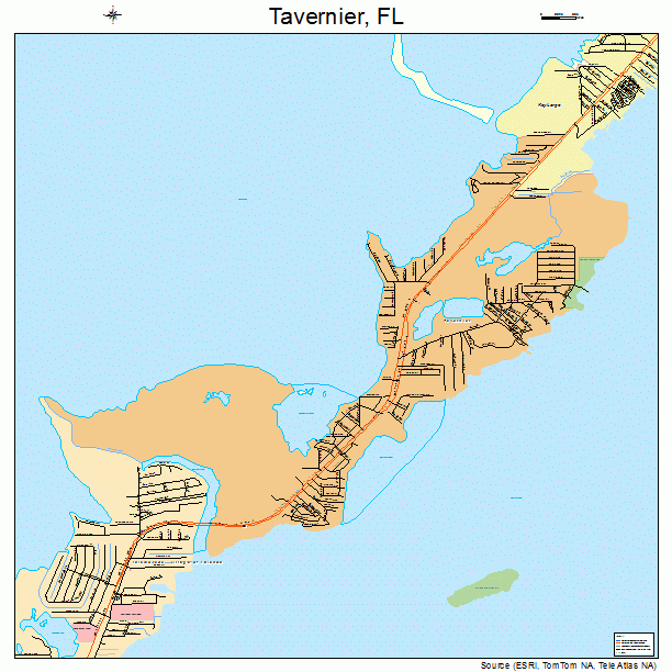 Tavernier, FL street map