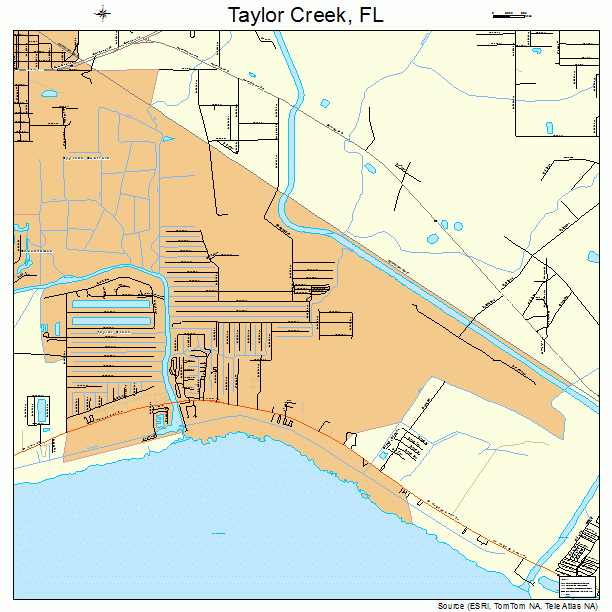 Taylor Creek, FL street map