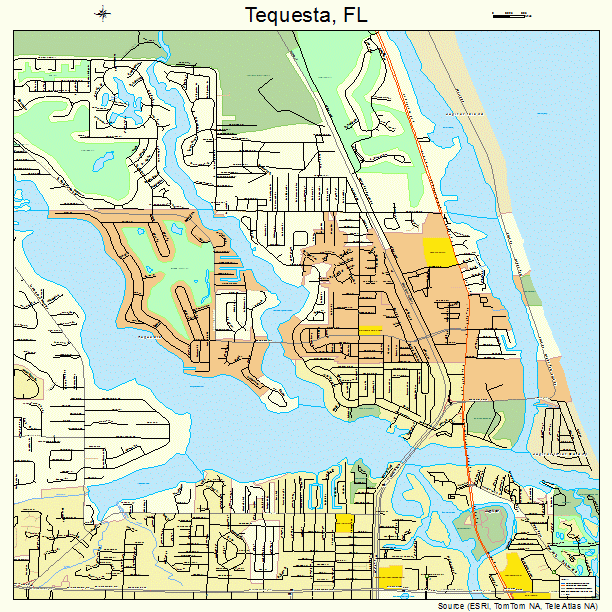 Tequesta, FL street map