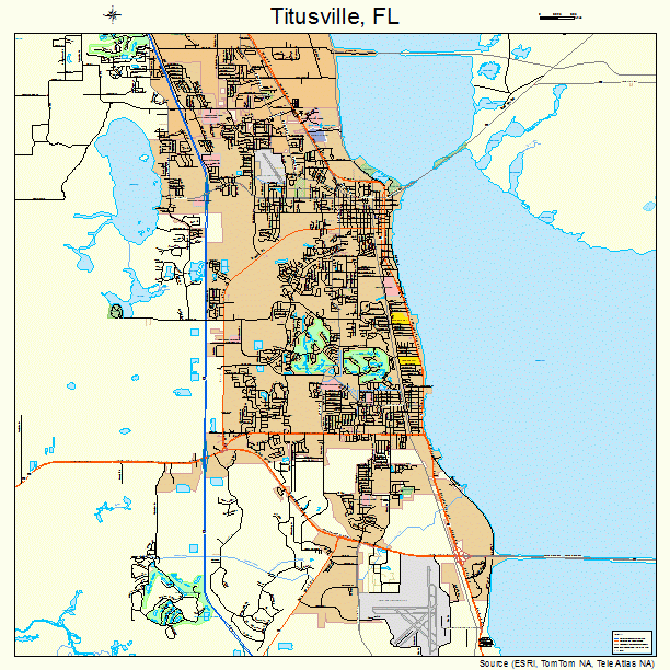 Titusville, FL street map