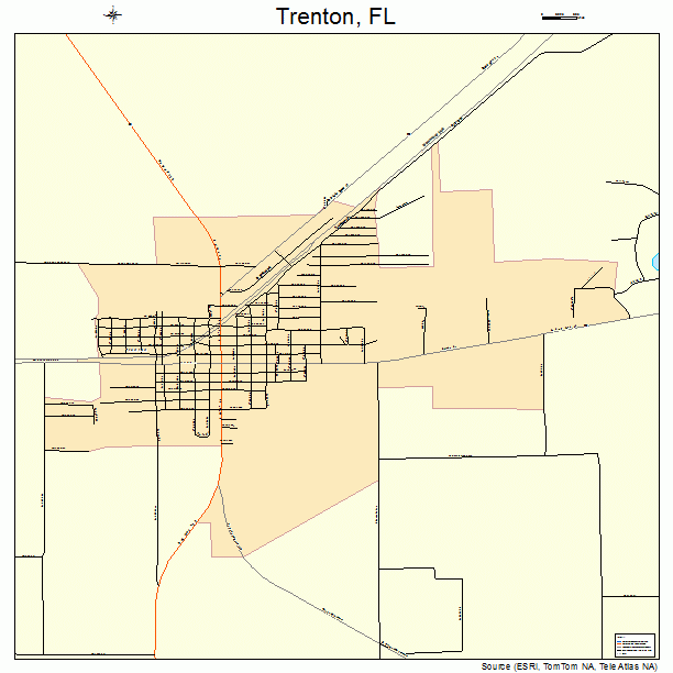 Trenton, FL street map