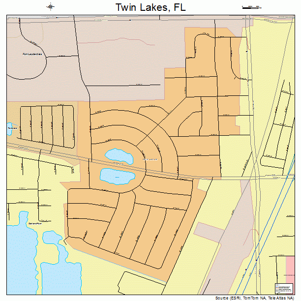 Twin Lakes, FL street map