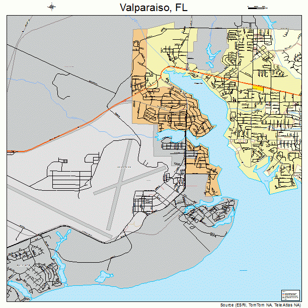 Valparaiso, FL street map