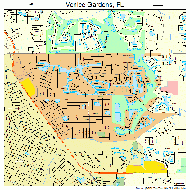 Venice Gardens, FL street map