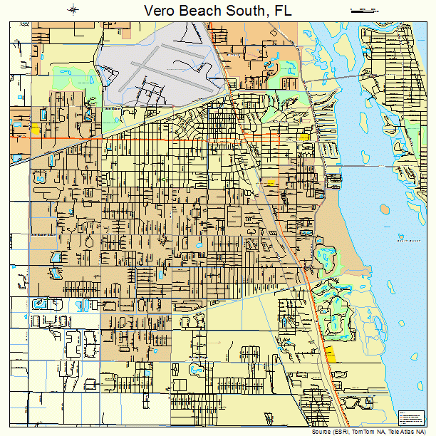 Vero Beach South, FL street map