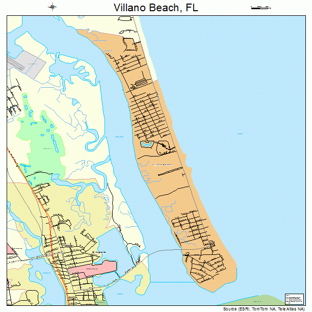 Villano Beach, FL street map