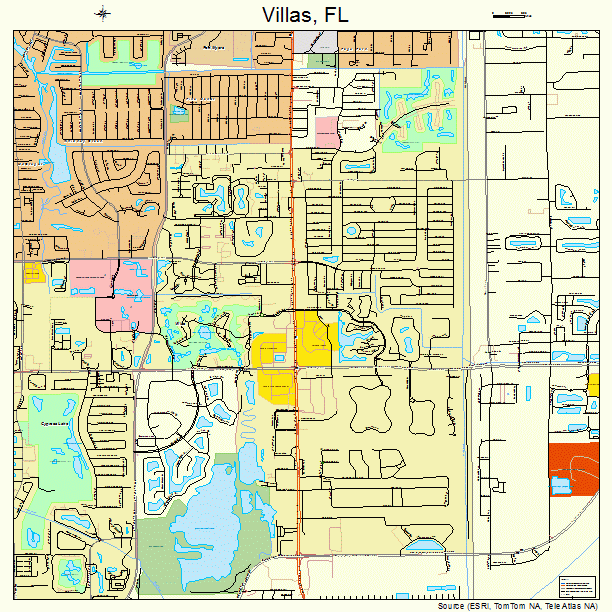 Villas, FL street map