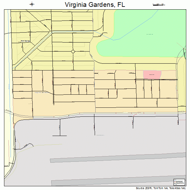 Virginia Gardens, FL street map