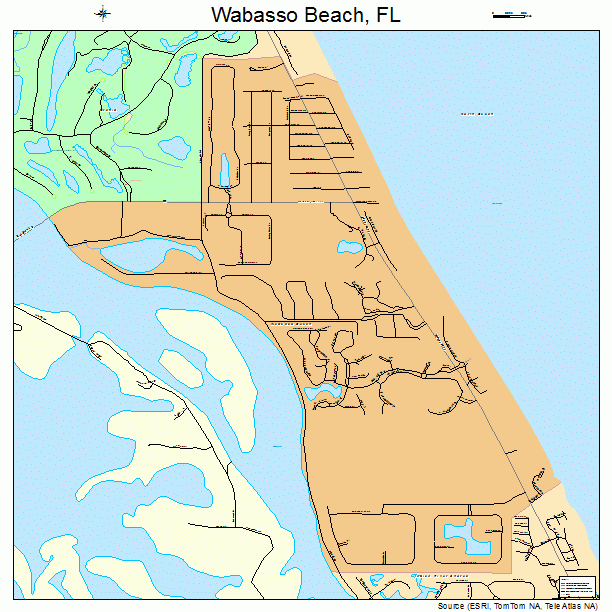 Wabasso Beach, FL street map