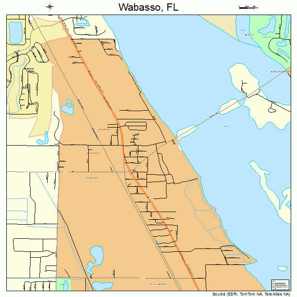 Wabasso, FL street map