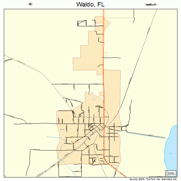 Waldo, FL street map