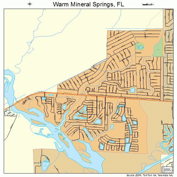 Warm Mineral Springs, FL street map
