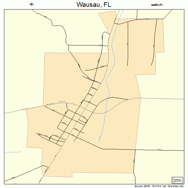 Wausau, FL street map