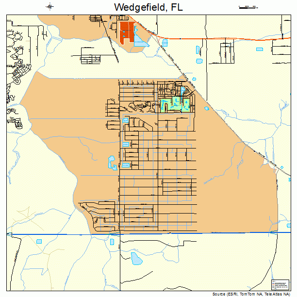 Wedgefield, FL street map