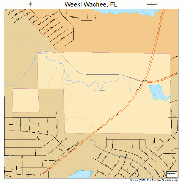 Weeki Wachee, FL street map