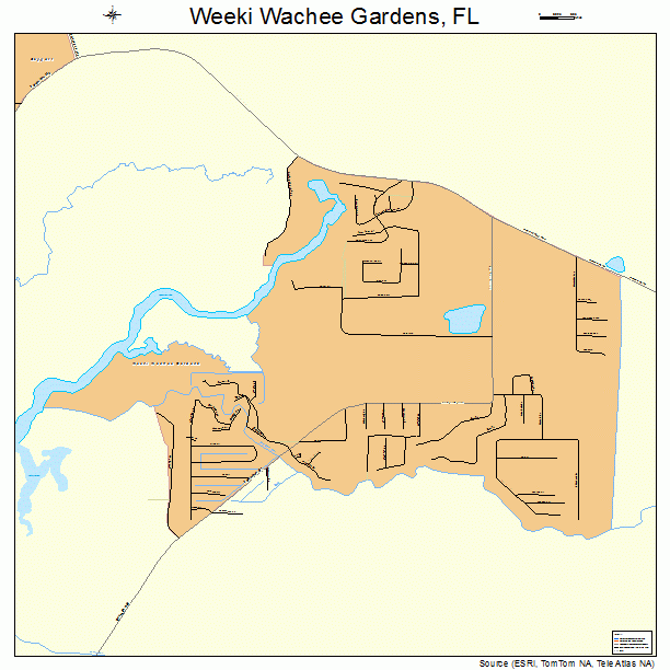 Weeki Wachee Gardens, FL street map