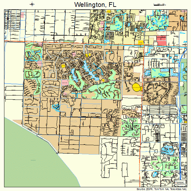 Wellington, FL street map