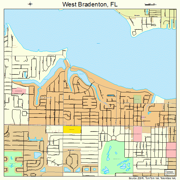 West Bradenton, FL street map