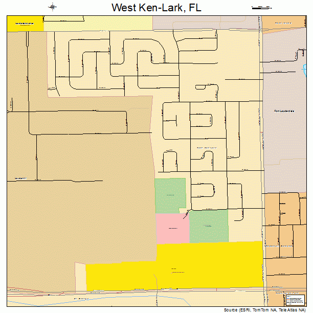 West Ken-Lark, FL street map