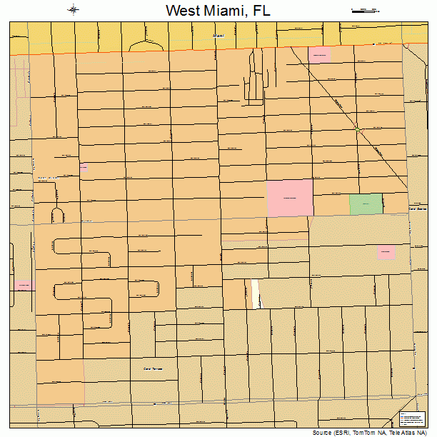 West Miami, FL street map