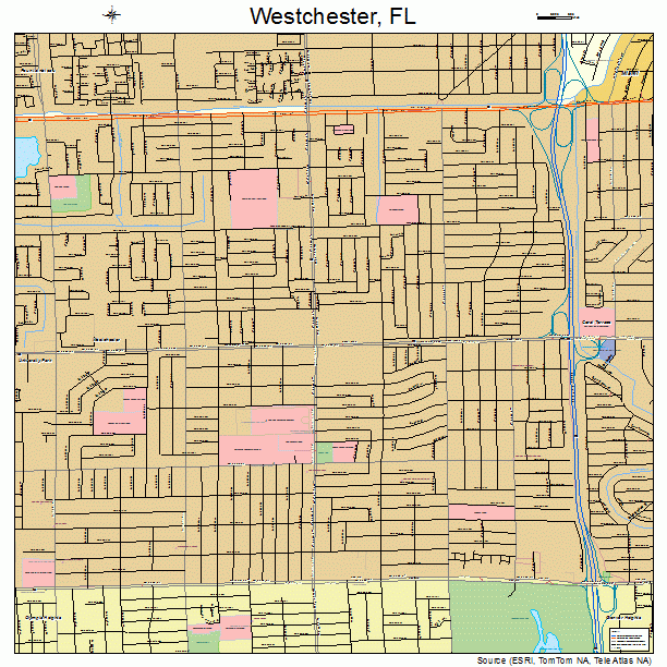 Westchester, FL street map