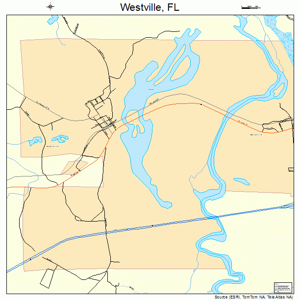 Westville, FL street map