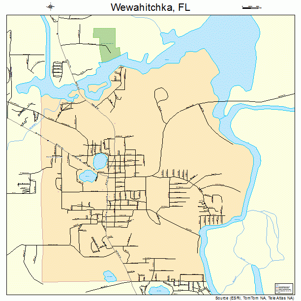 Wewahitchka, FL street map