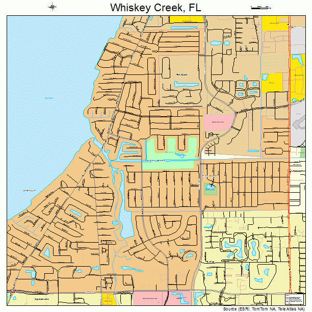 Whiskey Creek, FL street map