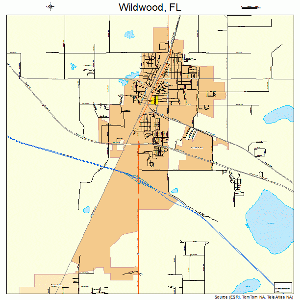 Wildwood, FL street map