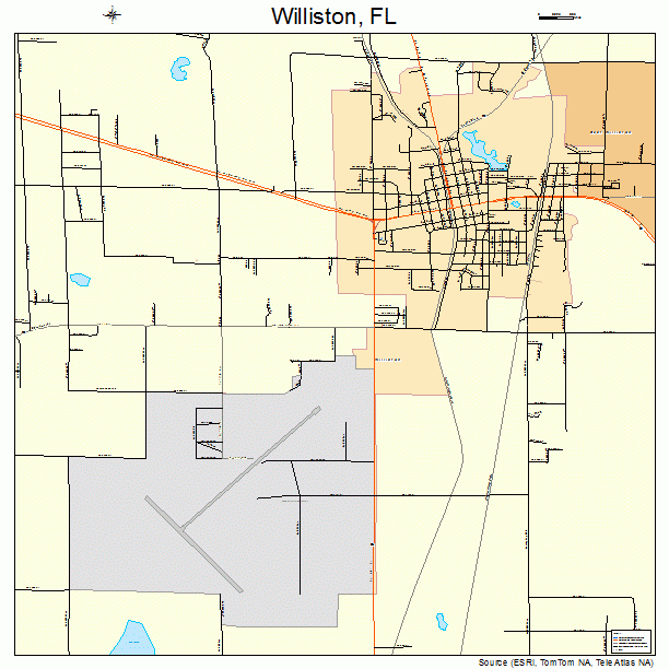 Williston, FL street map